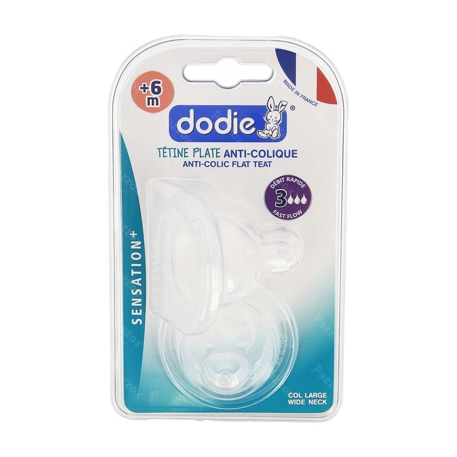 Dodie Tetine Plate Col Large Sil. Debit3 +6m
