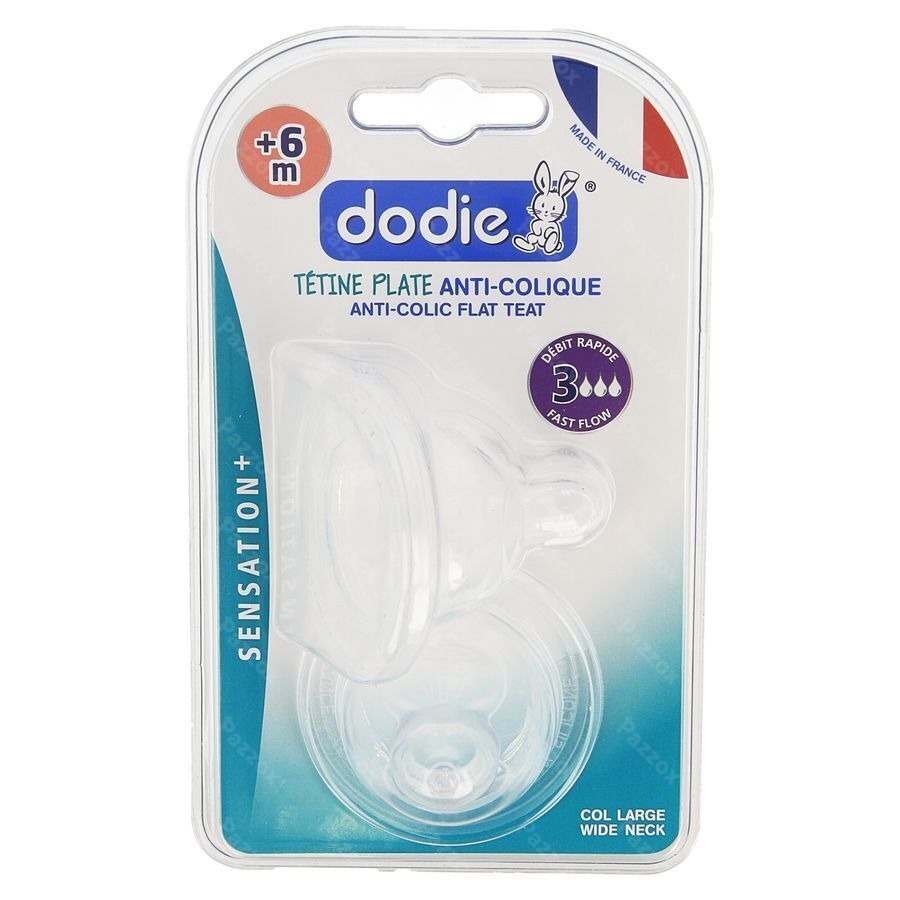 Dodie Tetine Plate Col Large Sil. Debit3 +6m