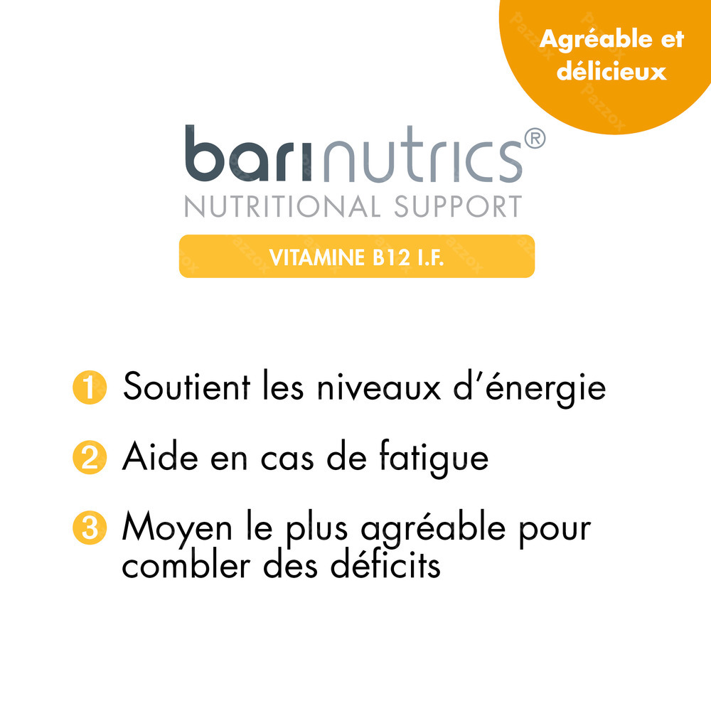 Barinutrics Vitamine B12 If Framboise Comp Croq 90