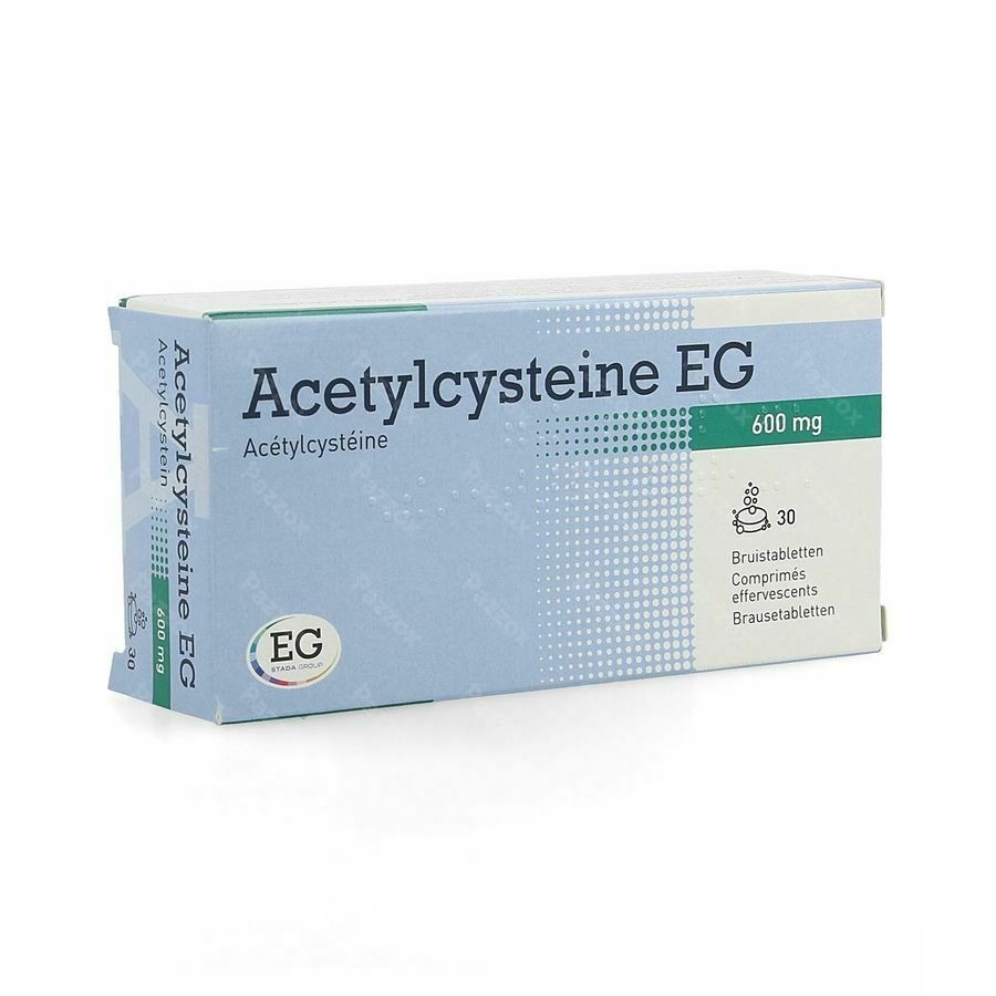 Acetylcysteine EG 600mg 30 Comprimés effervescents