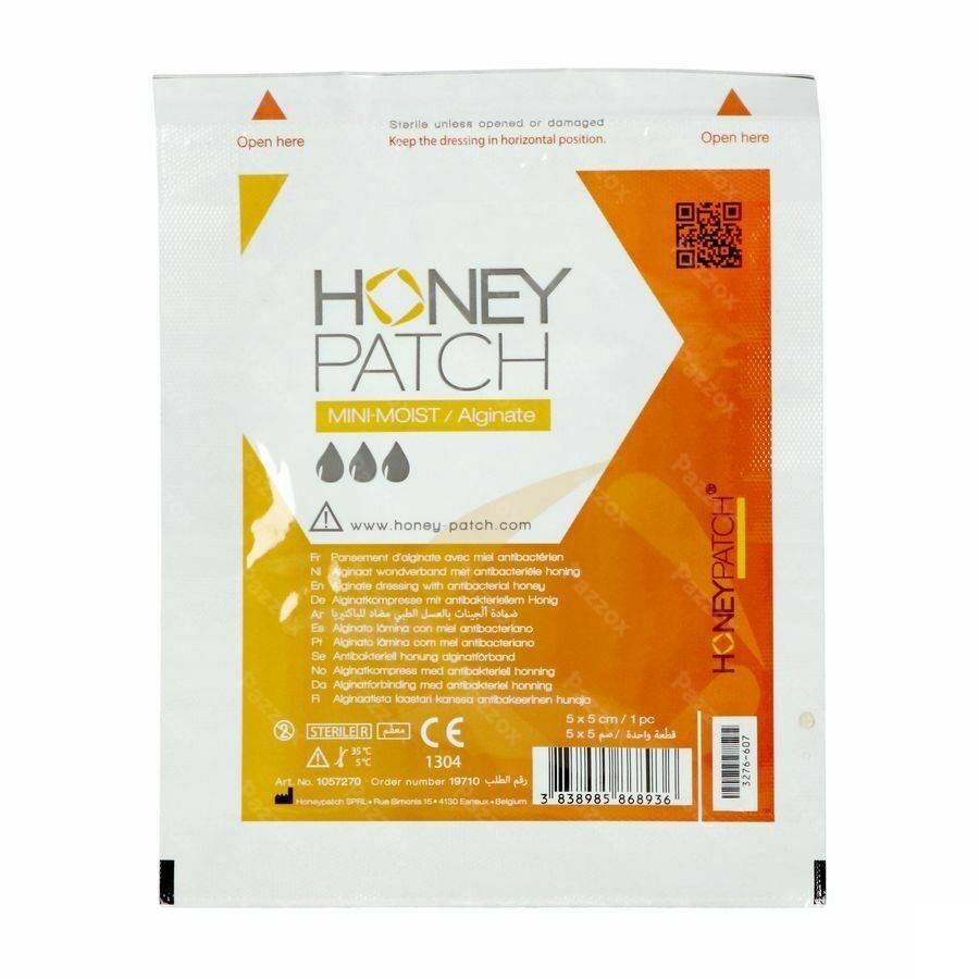 Honeypatch Mini-moist Miel Cic.5g+alg.ster 5x5cm 1