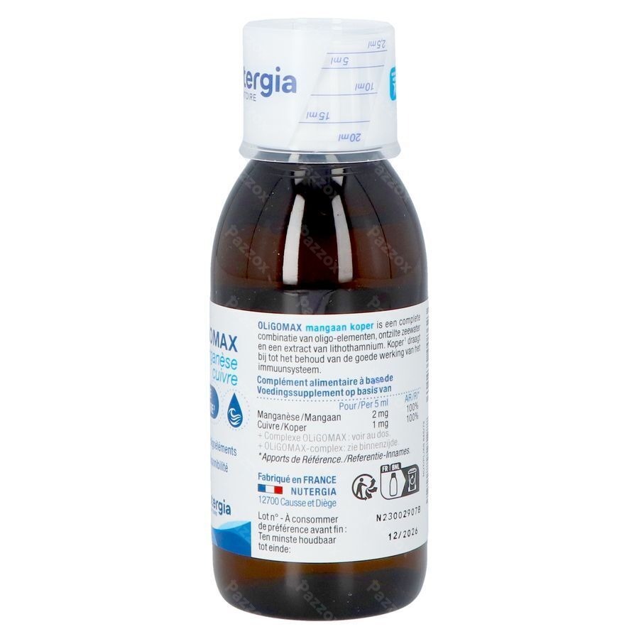 Oligomax Manganese Cuivre 150ml