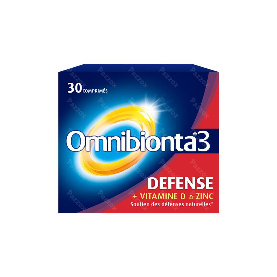 Omnibionta3 Defense Multivitamines Immunité 30 comprimés