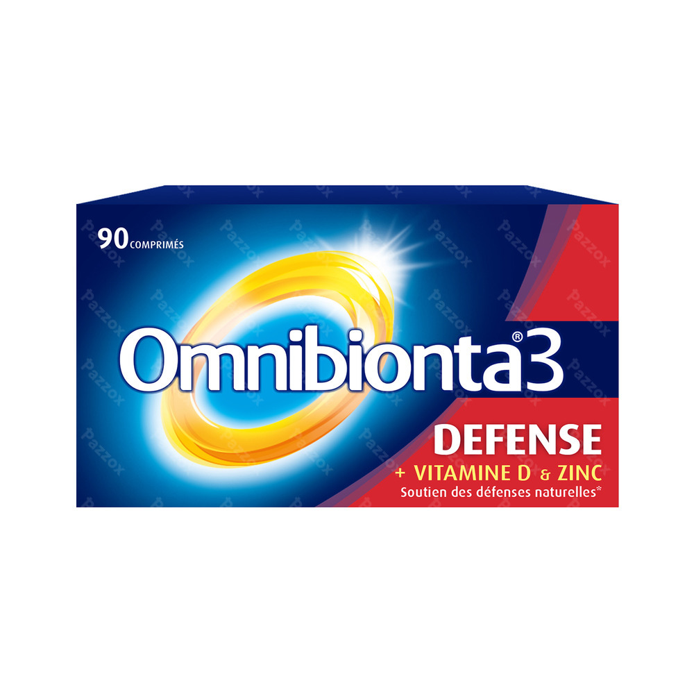 Omnibionta3 Defense Multivitamines Immunité 90 comprimés
