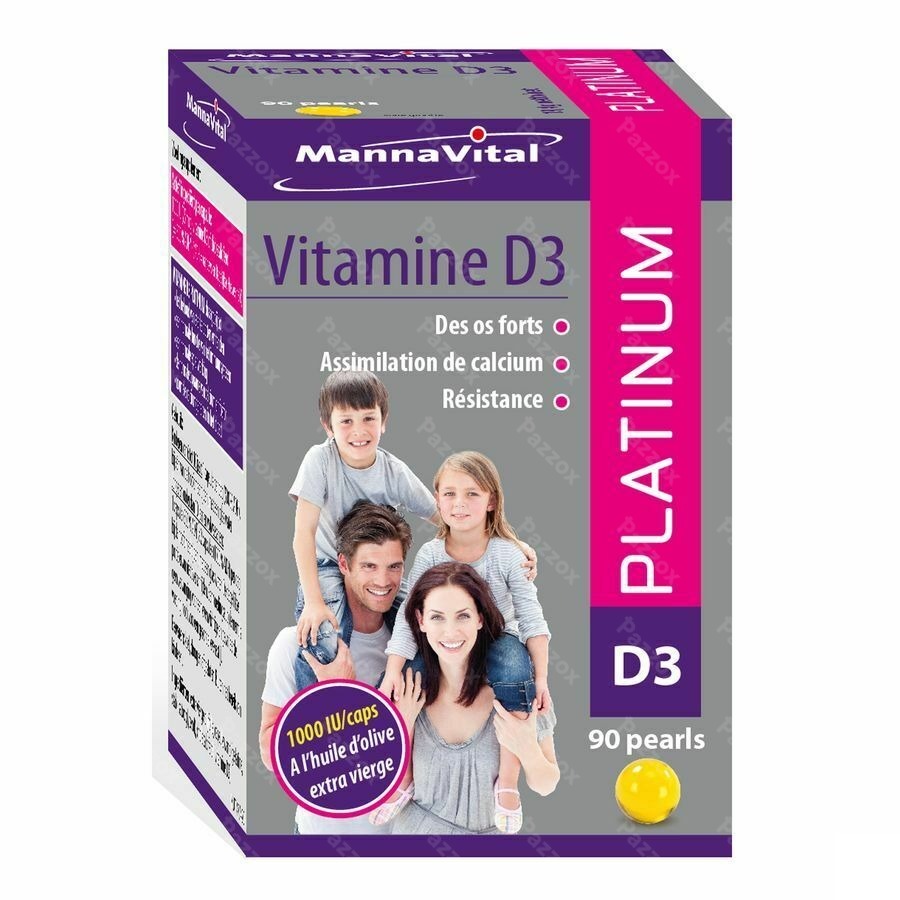 MannavitaL Vitamine D3 Platinum Caps 90