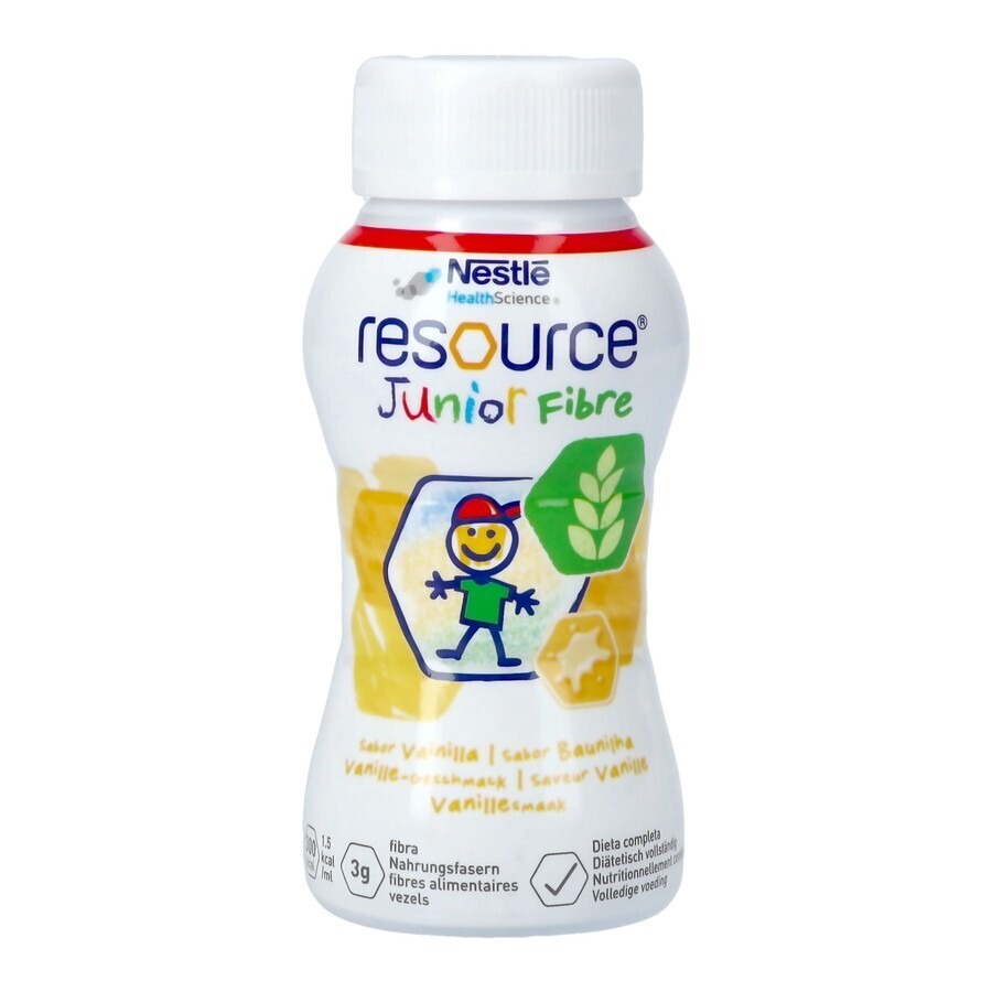 Resource Junior Fibre Vanille 4x200ml