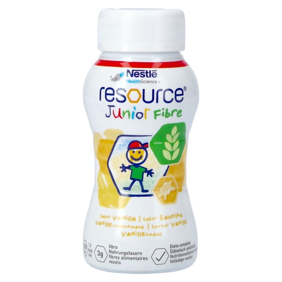 Resource Junior Fibre Vanille 4x200ml