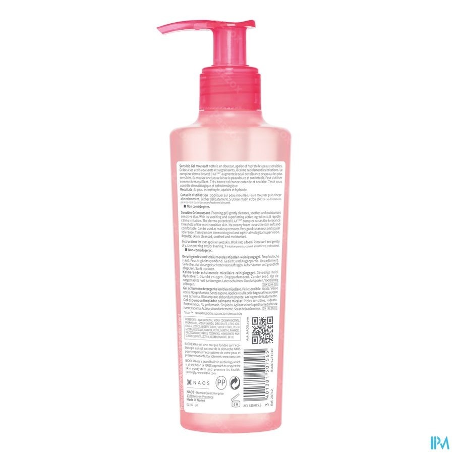 Bioderma Sensibio Gel Moussant 200ml