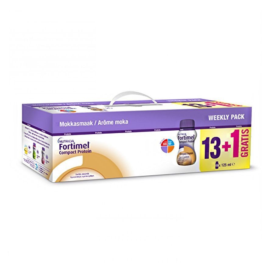 Fortimel Compact Protein Week Pack Moka 13+1 gratuit 125ml