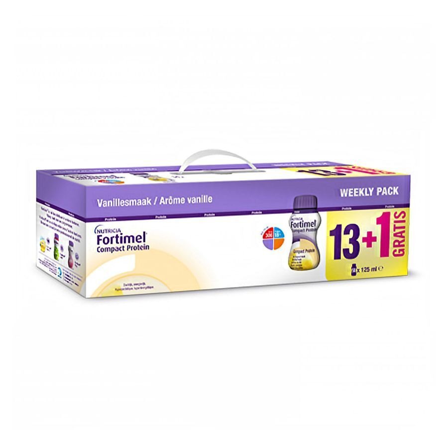 Fortimel Compact Protein Week Pack Vanille 13+1 gratuit 125ml