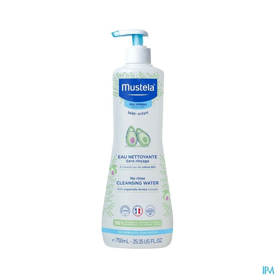 Mustela Eau Nettoyante Sans Rincage 750ml