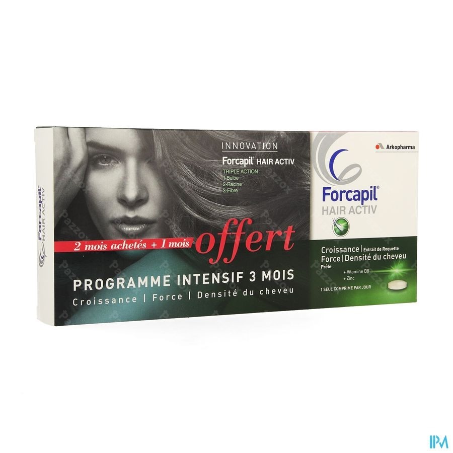 Forcapil Hair Activ Comp 3x30 Promo 3 Mois
