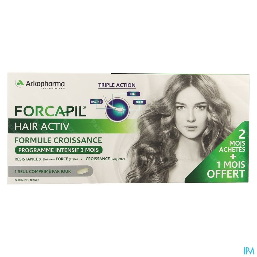 Forcapil Hair Activ Comp 3x30 Promo 3 Mois