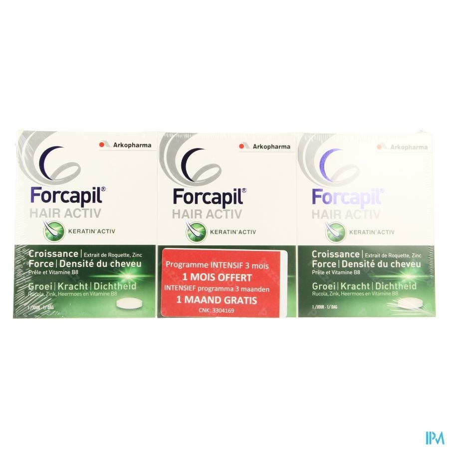 Forcapil Hair Activ Comp 3x30 Promo 3 Mois