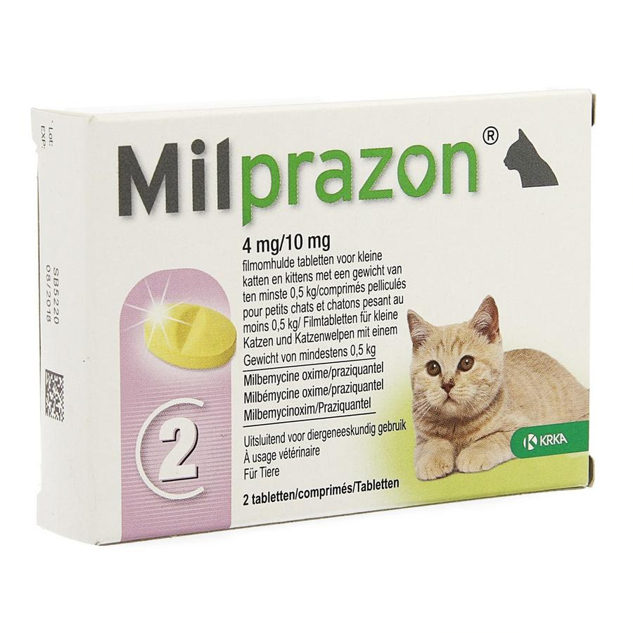 Milprazon 4mg/ 10mg Chat +0,5kg Comp 1x2