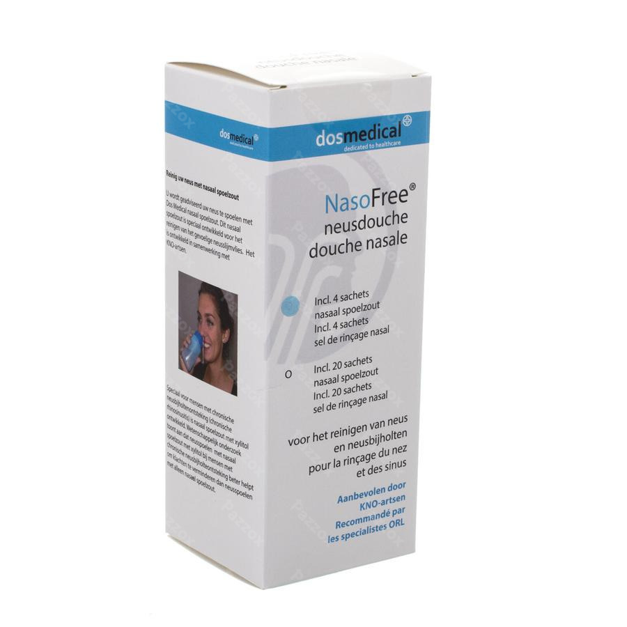 Rhinicur Douche nasal + 4 sachets de sel de rinçage nasal - Pharmacie en  ligne