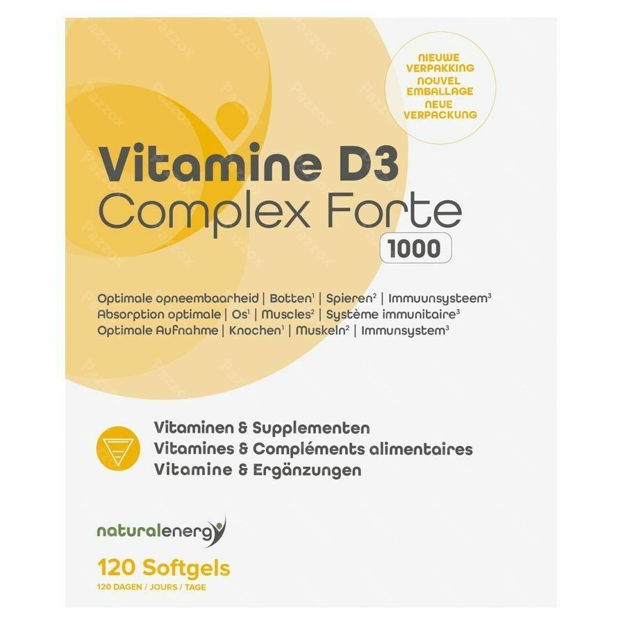 Vitamine D Complex Forte 1000ui 120 Natural Energy