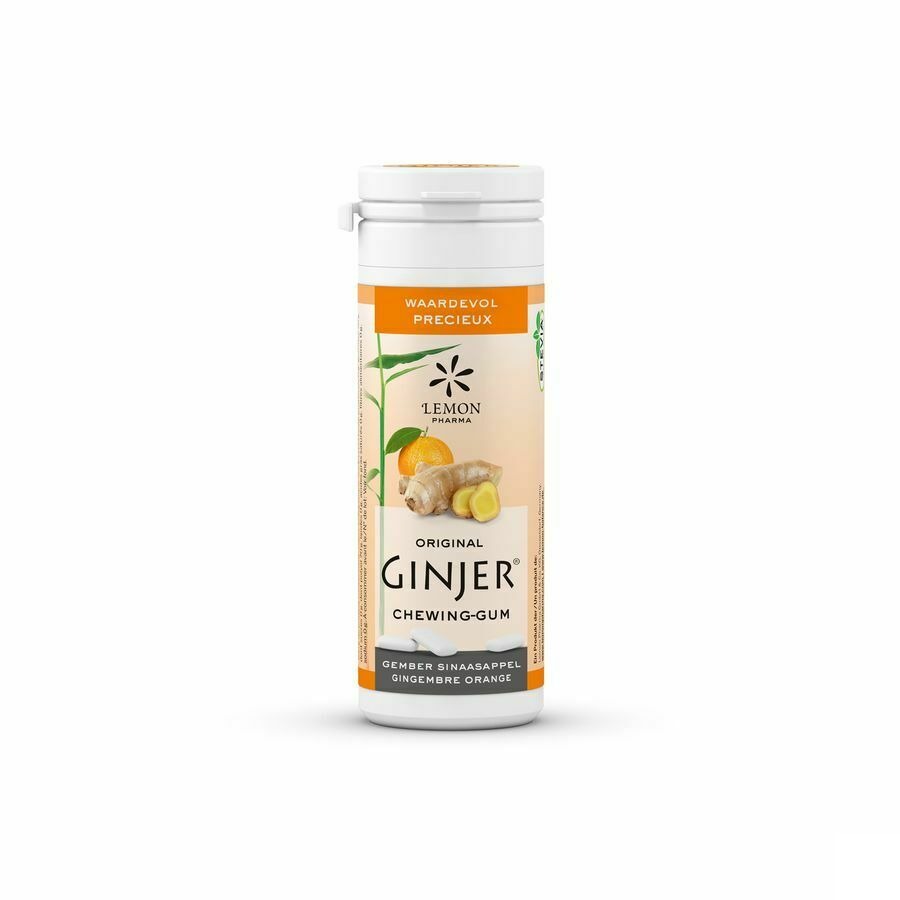 Ginjer Original Xylitol Chewing-Gum 30gr - Lemon Pharma
