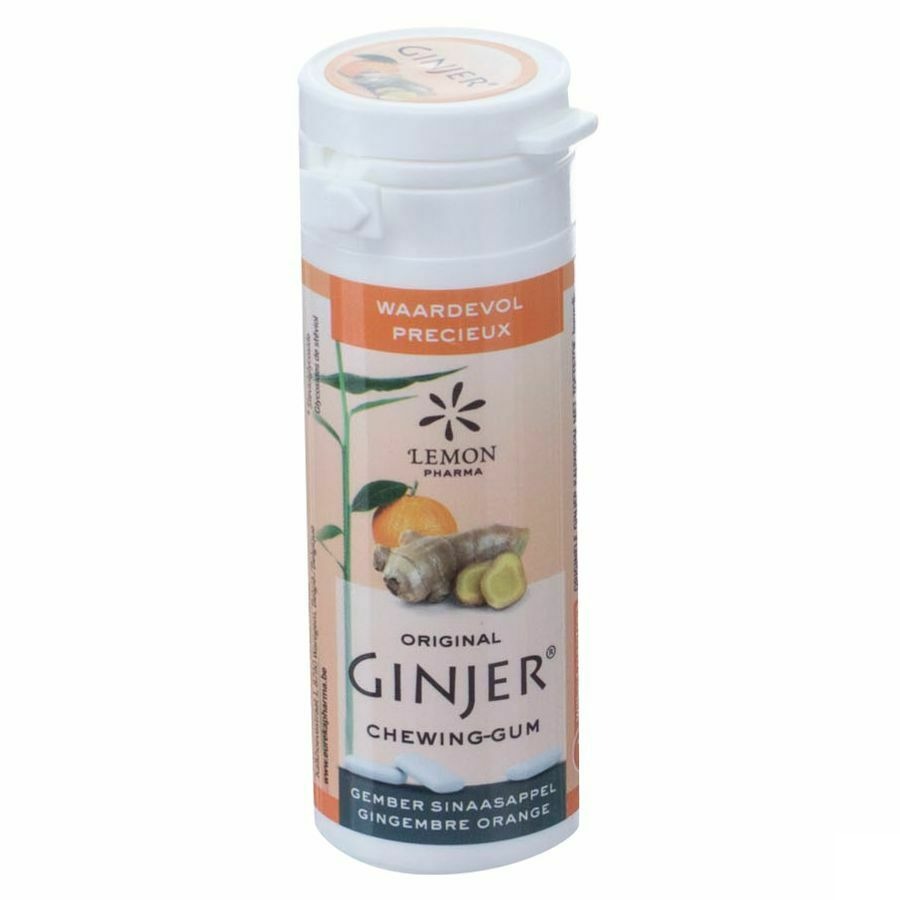 Ginjer Original Xylitol Chewing-Gum 30gr - Lemon Pharma