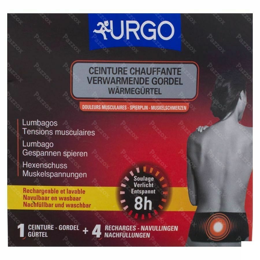 Urgo Ceinture Chauffante + 4 Recharche 