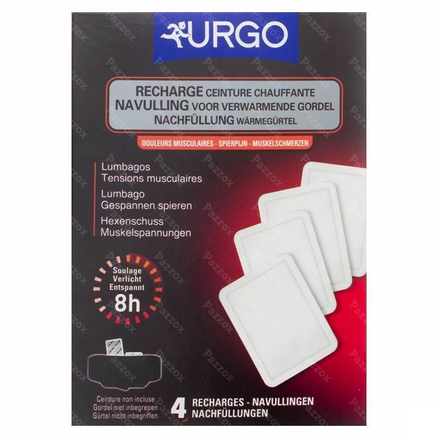 Urgo Recharche Ceinture Chauffante 4 pièces