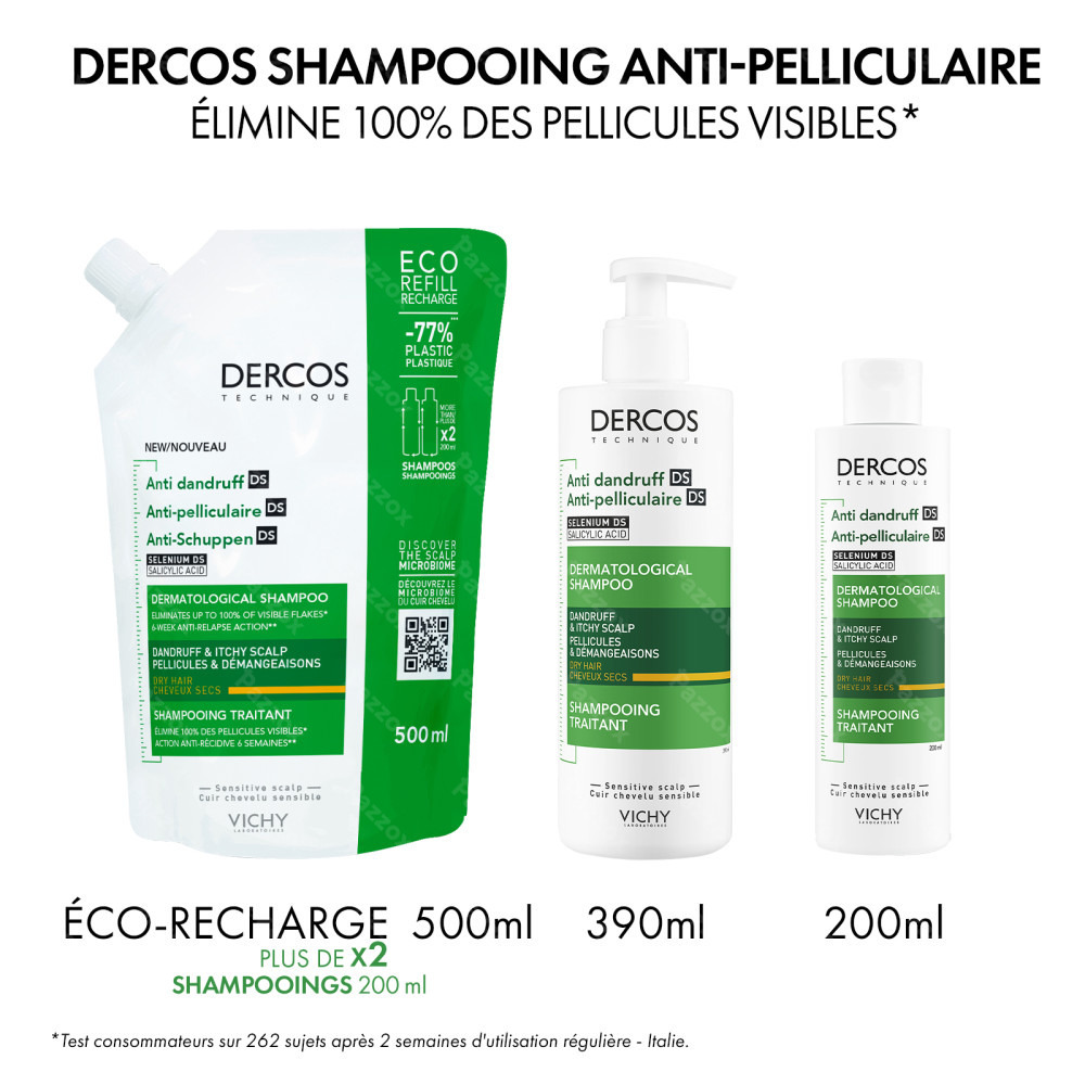 Vichy Dercos Anti-Pelliculaire Cheveux Secs 390ml