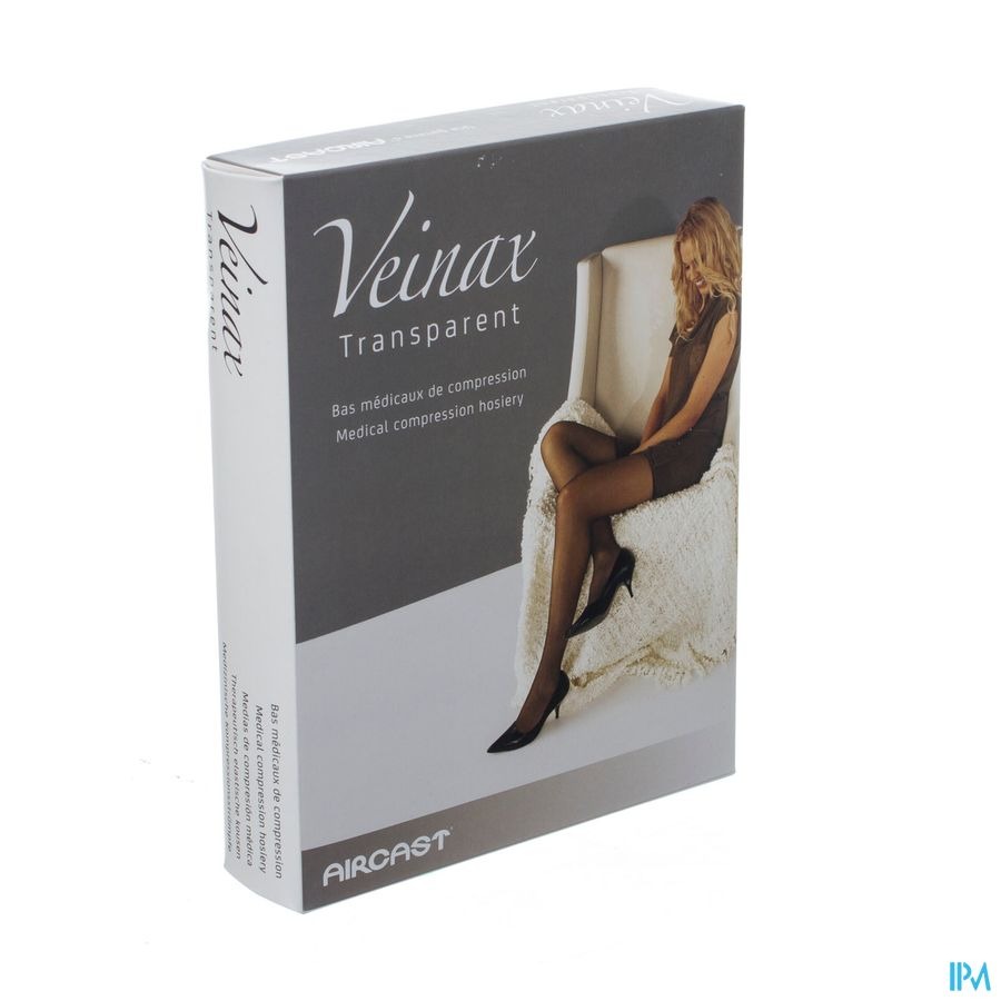 Veinax Mi-bas Transparent 2 Long Noir Taille 4