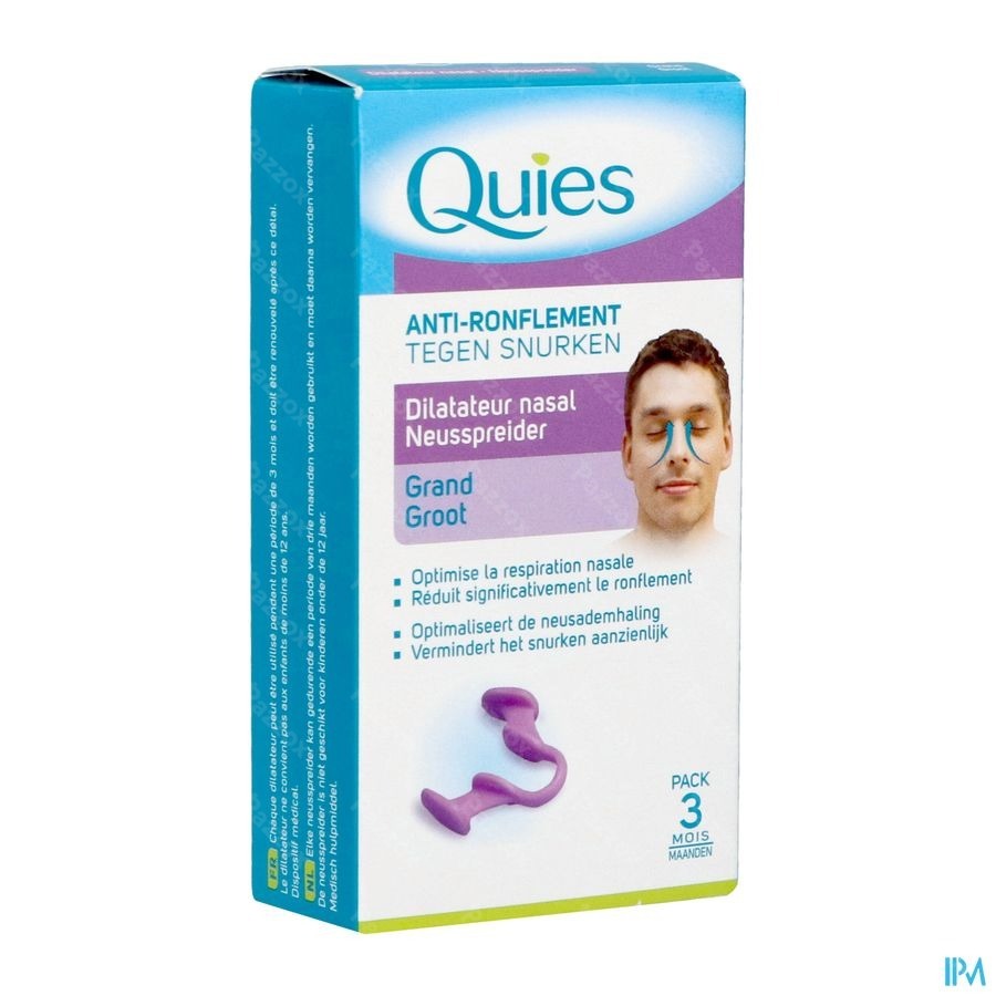 Quies A/ronflement Dilateur Nasal Grande 1