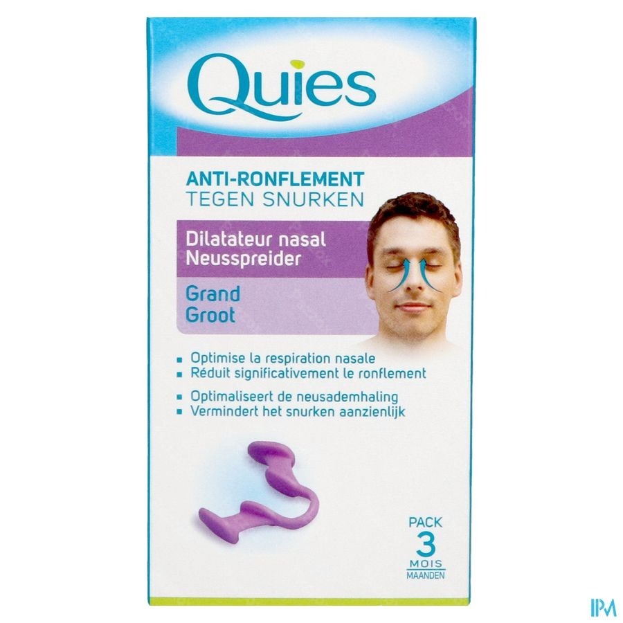 Quies A/ronflement Dilateur Nasal Grande 1