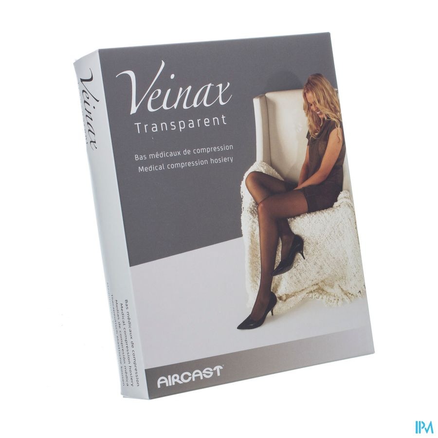 Veinax Collant Transparent 2 Long Noir Taille 3
