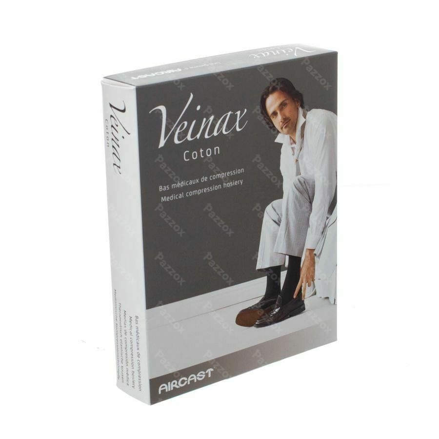 Veinax Chausset.homme Coton 2 Long Bl.marine 3