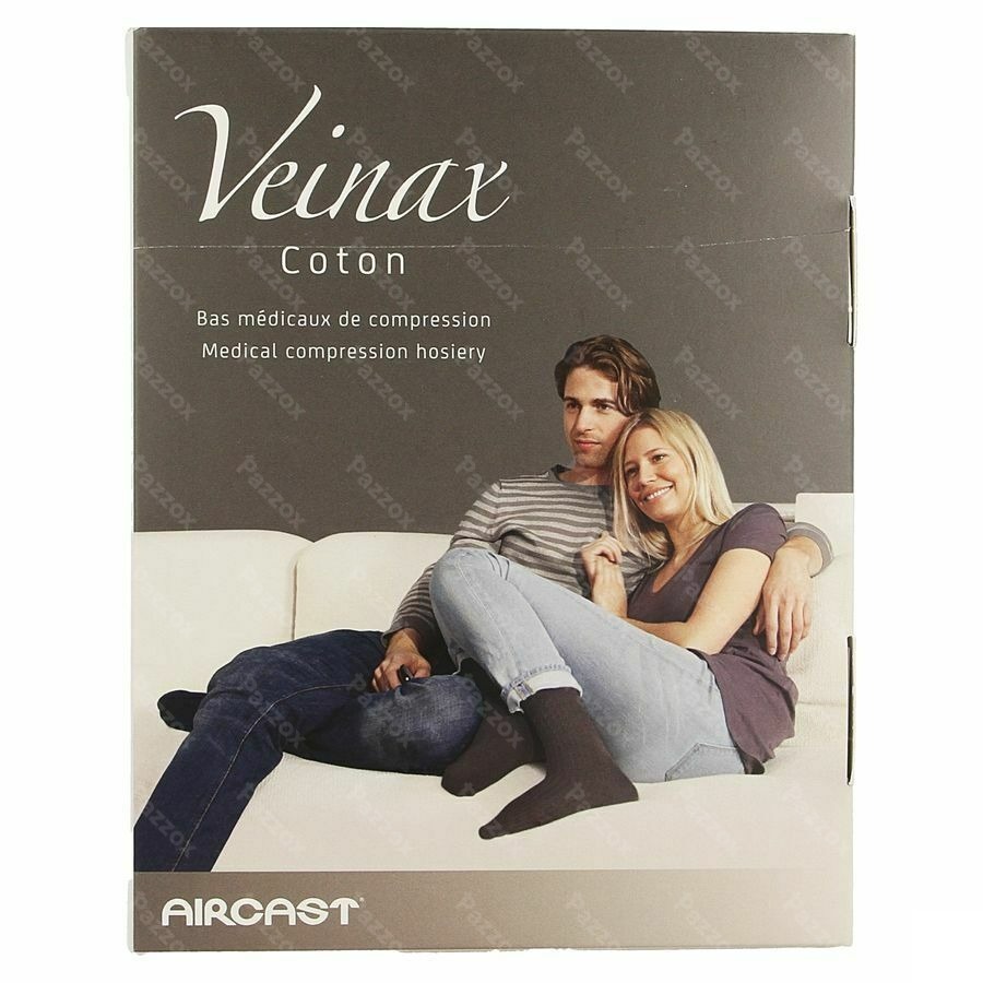 Veinax Chausset.homme Coton 2 Long Bl.marine 3
