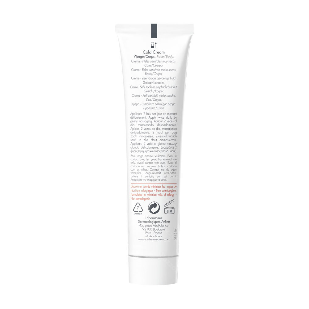 Avene Cold Cream Creme 40ml