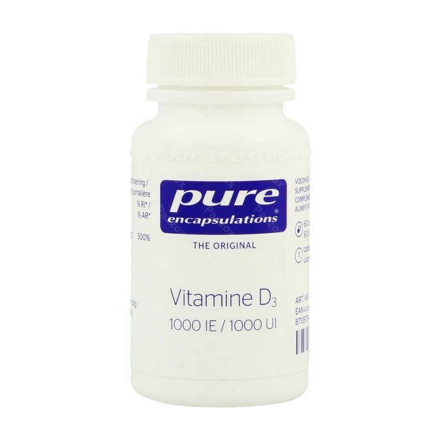 Pure Encapsulations Vitamine D3 1000ui Caps 60