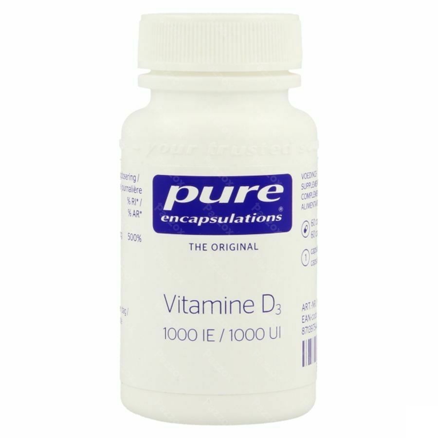 Pure Encapsulations Vitamine D3 1000ui Caps 60