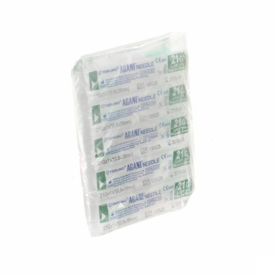Terumo Aiguille Agani 21g 1 1/2 Rb Vert 10