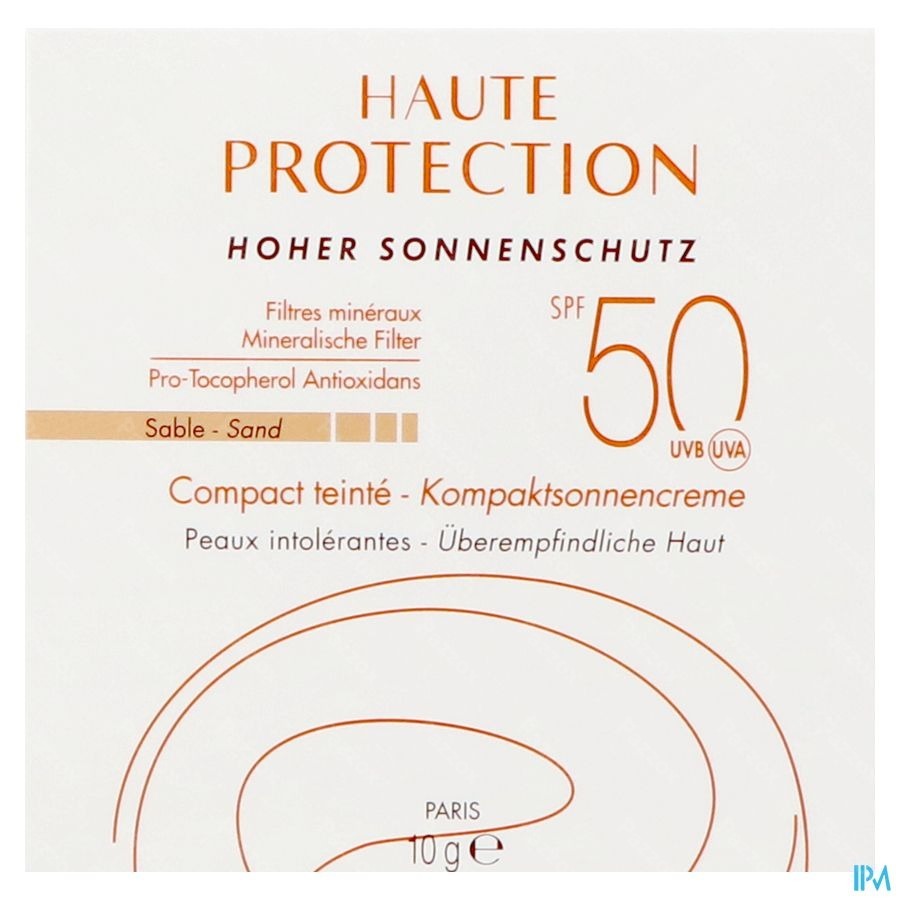 Avène Soleil Compact Teinte SPF50+ Sable 10g