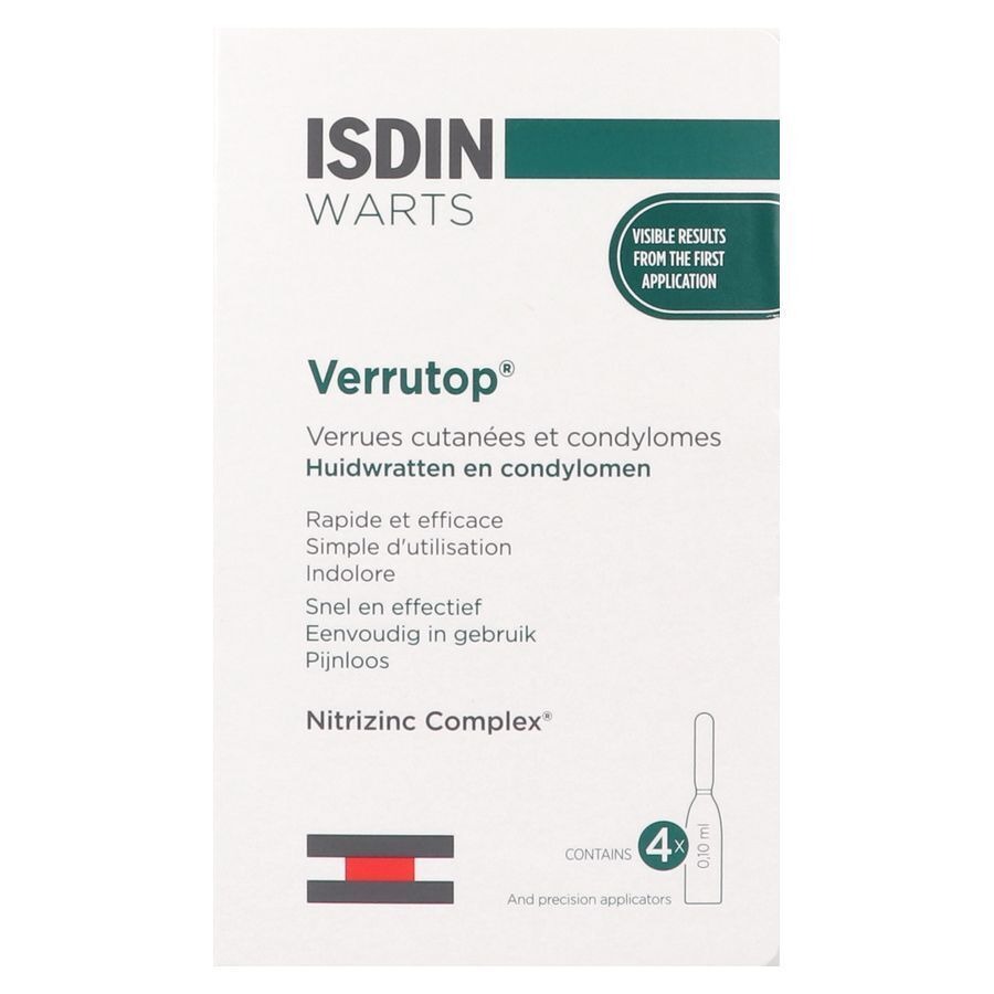 Isdin Verrutop Warts Solution Amp 4x0,1ml