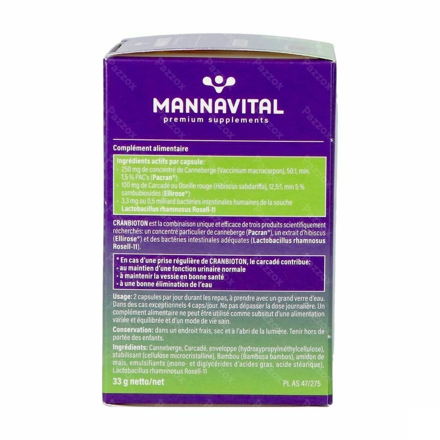 Mannavital Cranbioton V-caps 60