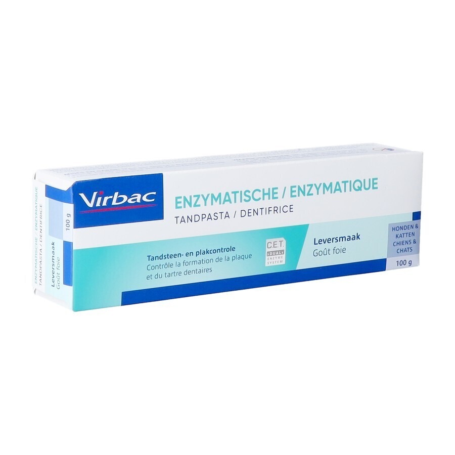 Virbac Dentifrice Enzymatiqe Gout Foie Tube 100g