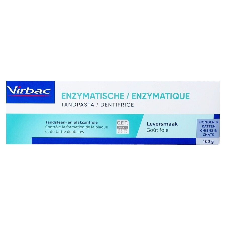 Virbac Dentifrice Enzymatiqe Gout Foie Tube 100g