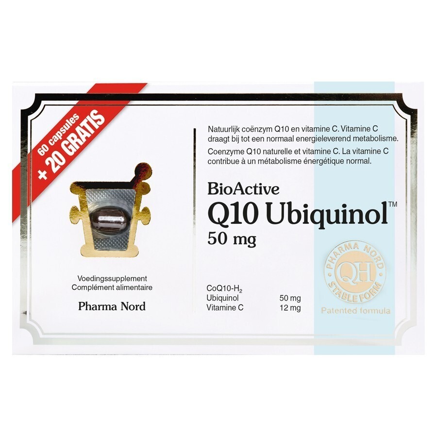 BioActive Q10 50mg 60+20 Capsules