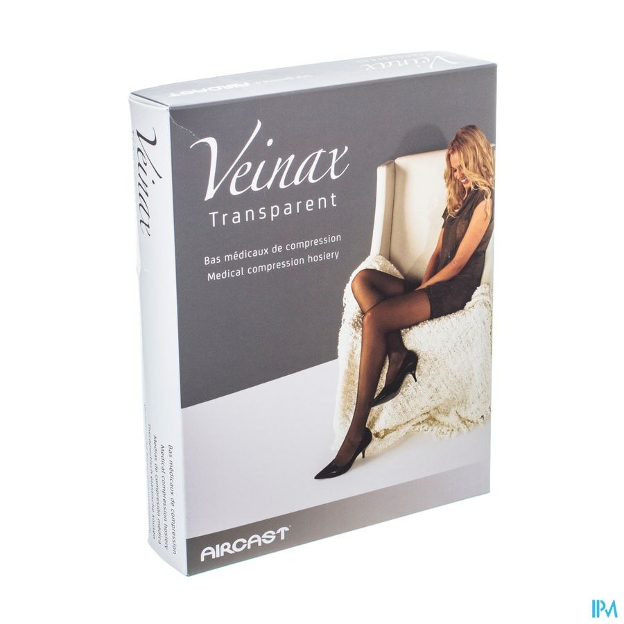 Veinax Collant Transparent 2 Long Noir Taille 1