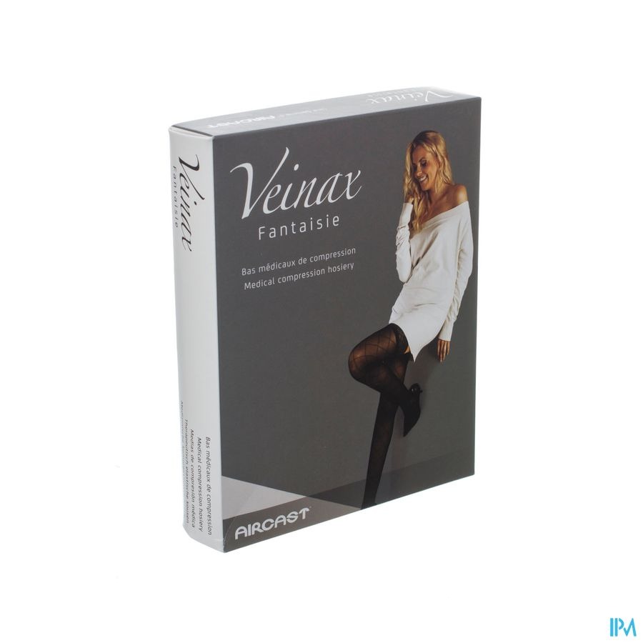 Veinax Collant Petit Losange 2 Long Noir Taille 1