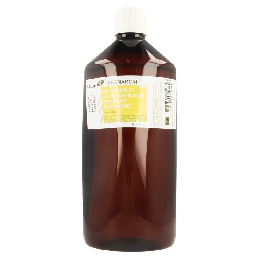 Pranarôm Huile Vegetale Noyau Abricot Bio 1l