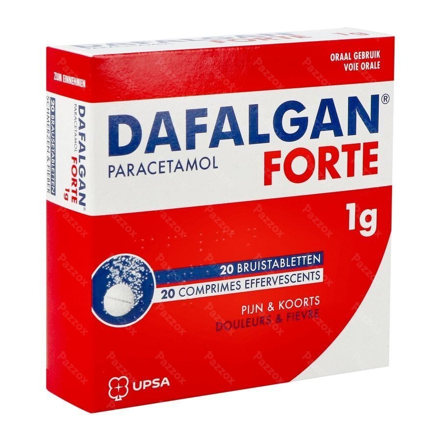 Dafalgan Forte 1g 20 Comprimes Effervescents