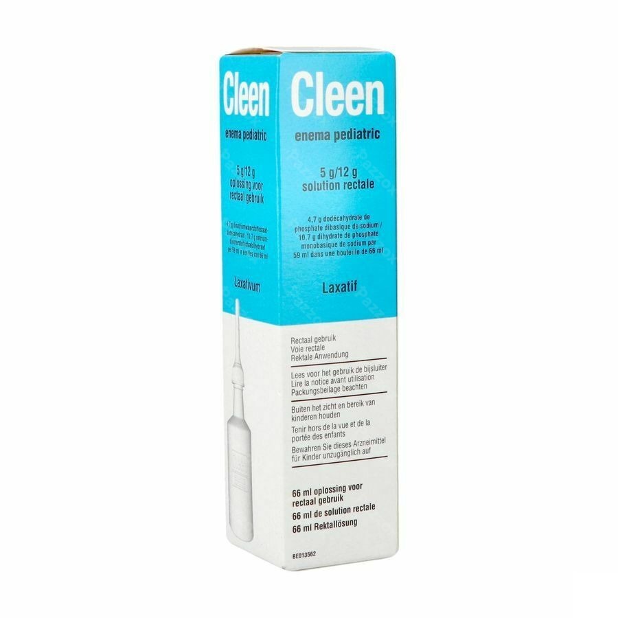Cleen Enema Pediatric 5g/12g Sol Rectale Fl 66ml