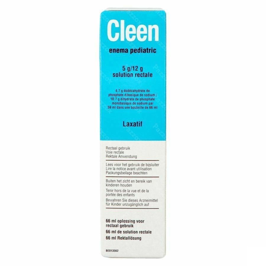 Cleen Enema Pediatric 5g/12g Sol Rectale Fl 66ml