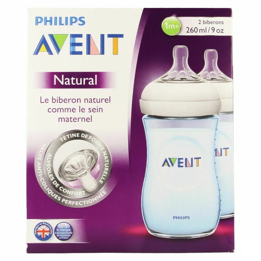 Philips Avent Biberon Natural Bleu Duo 2x260ml