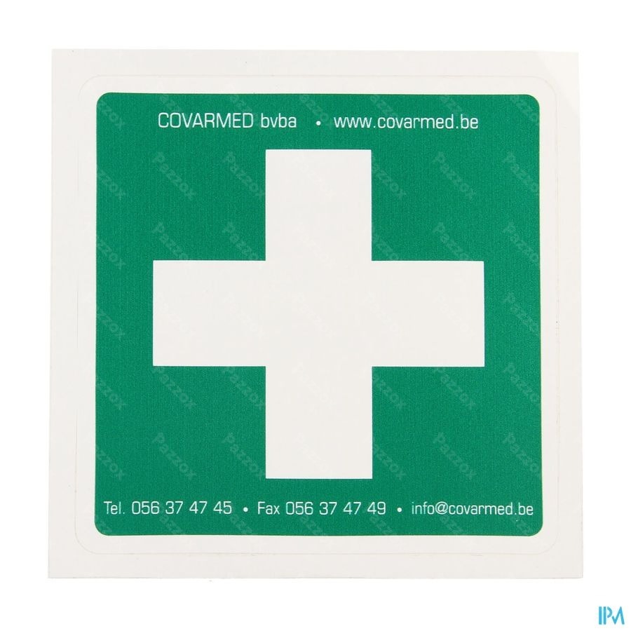 Autocollant Premier Secours 10x10cm
